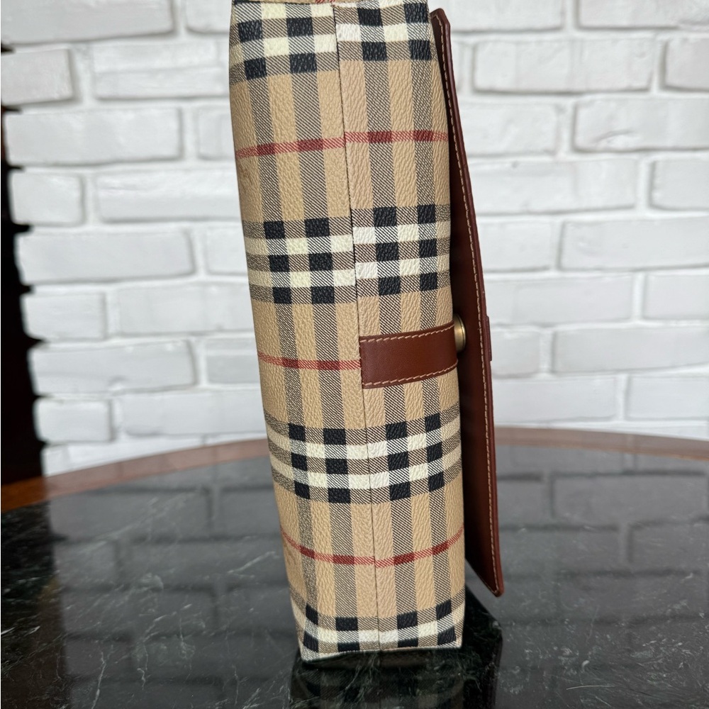Burberry London Shoulder Bag, Burberry London RARE Nova Check Canvas and Leather - Picture 4 of 10